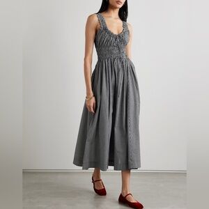 DÔEN Emmaretta Gingham Midi-Dress Size M